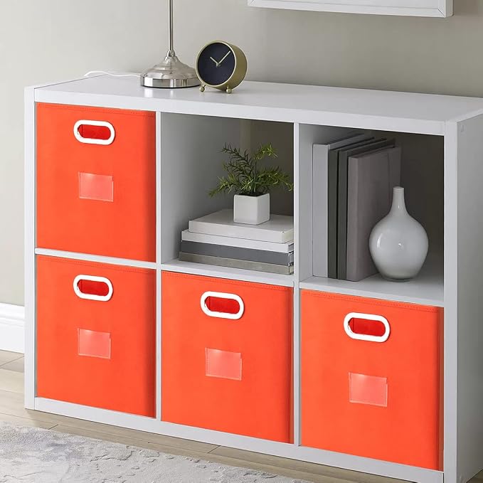 Robuy Foldable Cube Storage Bins Set of 4 Fabric Storage Boxes - Image 2