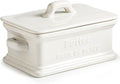 Butter Dish with Lid, Ceramic Butter Dish by LAUCHUH
