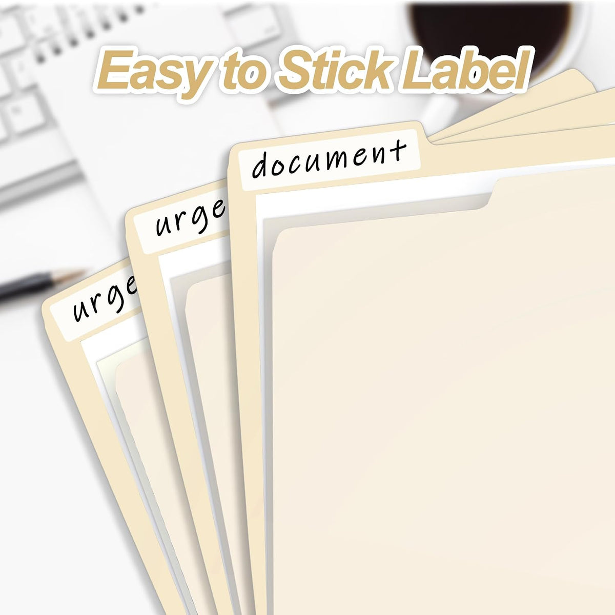 VZCPYTPM 100 Pack Manila File Folder,Manilla Folder 8.5x11