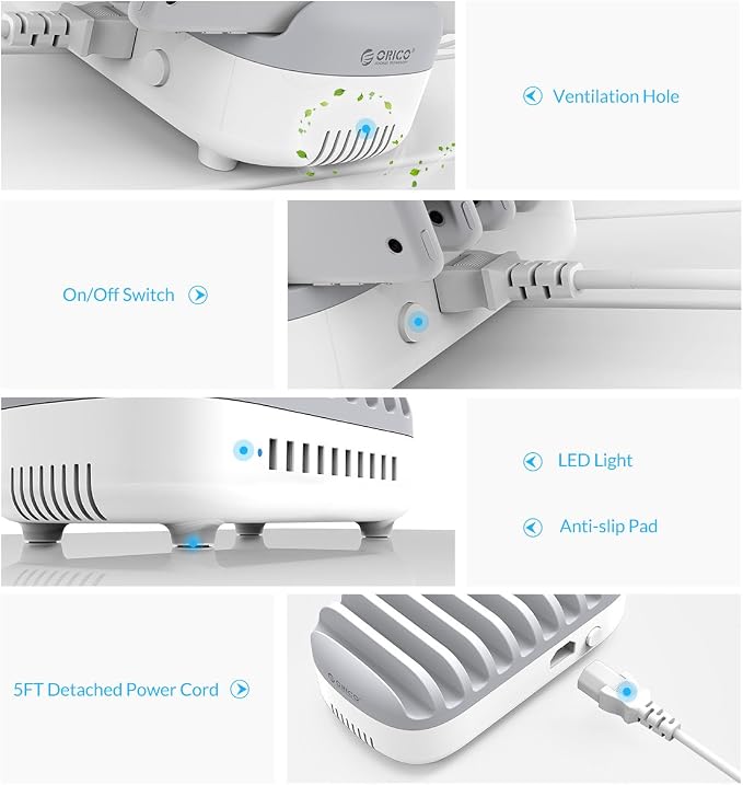 ORICO USB Charging Station, 120W Charging Docking Organizer - Image 5