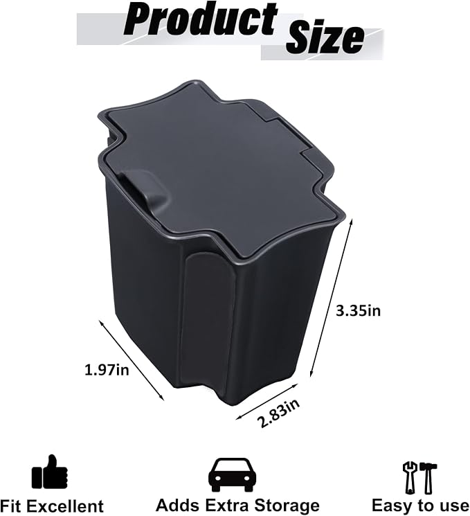 JKCOVER Center Console Coin Box Organizer Compatible - Image 5