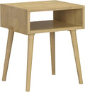 NTC Zoe Solid Wood Nightstand, Mid Century Modern Side Table Bedroom, Bedside by NTC