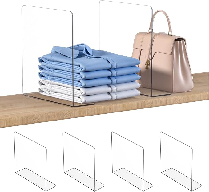 OKPOW Shelf Dividers Closet Organizer by OKPOW