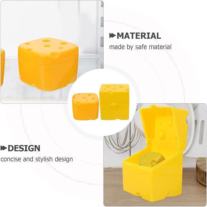 2pcs Slice Cheese Storage Containers - Image 5
