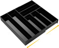 Briwooody Black Acrylic Drawer Organizer Expandable,7