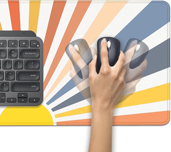 Straight Sun Rays Mouse Pad, XL Sunlight Mousepad Desk Pad - Image 5