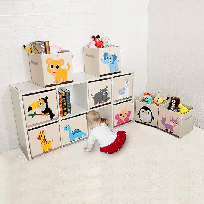 CLCROBD Foldable Animal Cube Storage Bins Fabric Toy Box/Chest/Organizer - Image 6