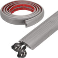 HARFINGTON 6ft Cord Cover Floor W0.6 x H0.33 Inner Channel PVC Hide Extension by HARFINGTON
