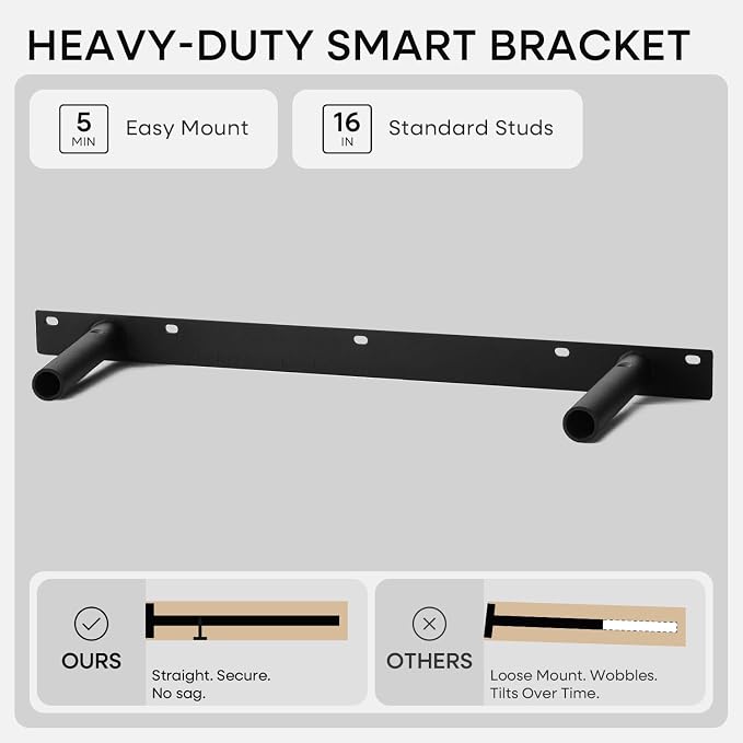 Homeforia 24 inch Natural Floating Shelf, High End Solid Real Wood 24inch Small - Image 5