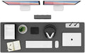 K KNODEL Large Office Leather Desk Mat, Mouse and Keyboard Pad, Computer and by K+KNODEL