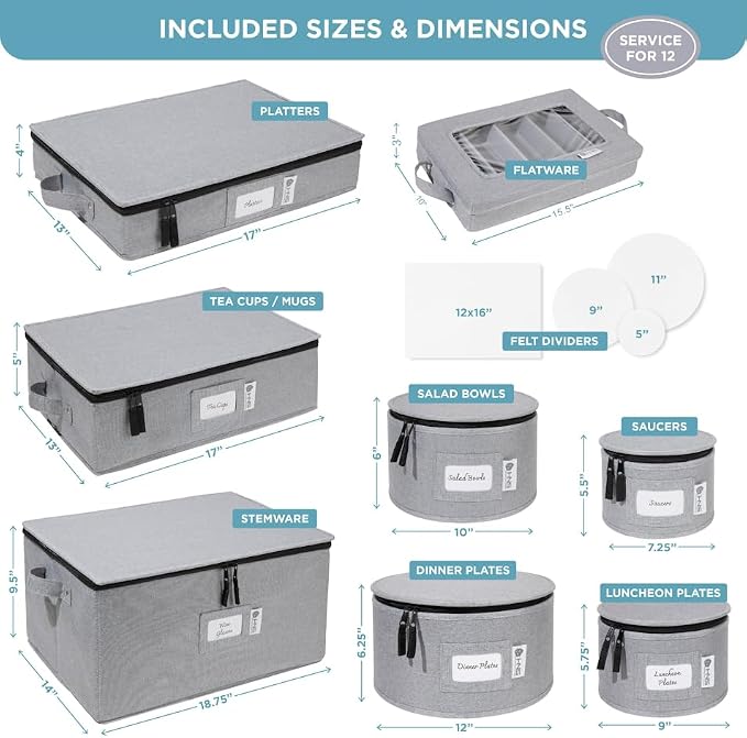 Hard Shell China Storage Containers 8-Piece Set Moving Boxes - Image 3
