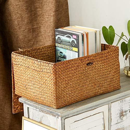 DOKOT Rectangular Handwoven Seagrass Storage Basket - Image 6
