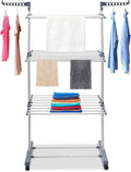 Drying Rack, 29.92*19.69*67.72inch 4 Tier Folding Clothes Drying Rack Rolling by Unknown