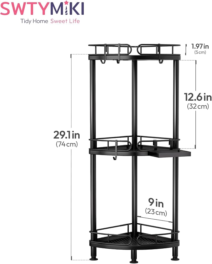 SWTYMIKI Corner Shower Caddy Standing - Image 7