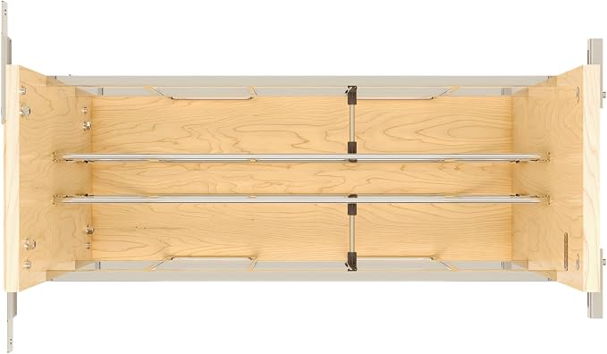 Rev-A-Shelf 8" Wooden Pullout Shelf Bakeware Organizer - Image 4