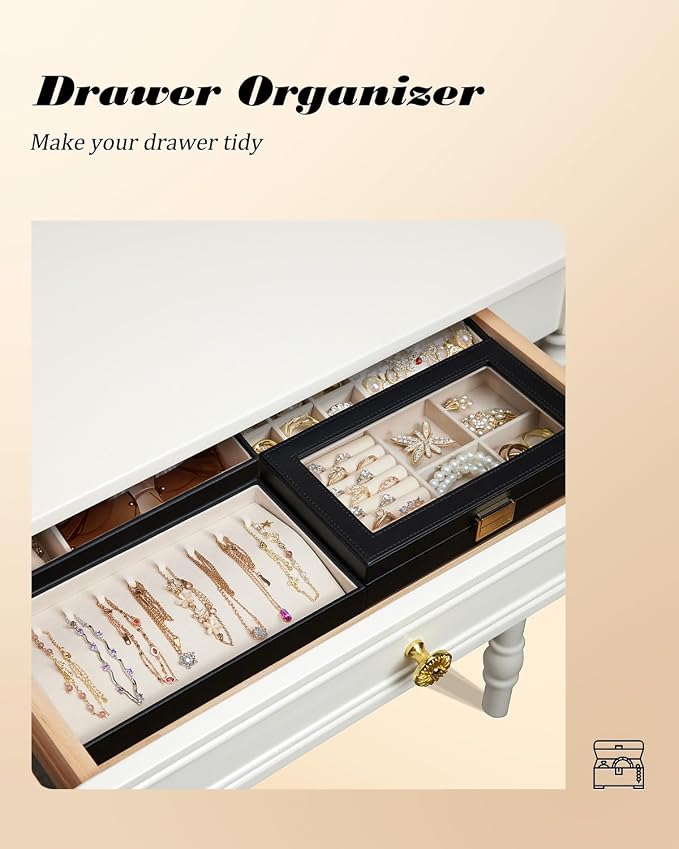 Homde Jewelry Tray Stackable Jewelry Box Drawer Organizer - Image 5