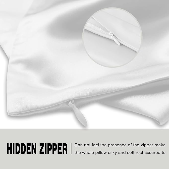 Silk Pillowcase for Hair and Skin, Breathable and Sliky 100% Queen Silk Pillow - Image 4