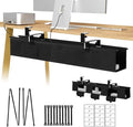 No Drill Under Desk Cable Management Tray by Unknown