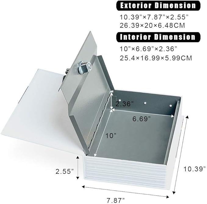 Large Diversion Book Safe Storage Box - Image 3