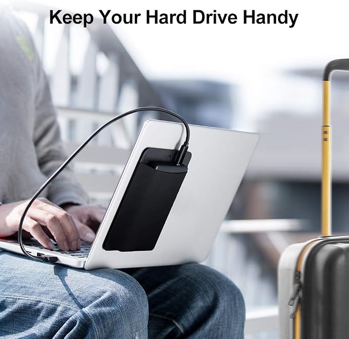 ESR Portable External Hard Drive Carrying Case, Pouch Holder - Image 2