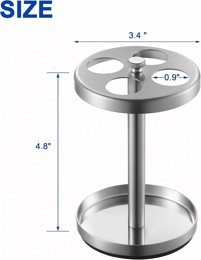 Brushed 18/8 Stainless-Steel Toothbrush Holder Stand: Rustproof Bathroom - Image 7
