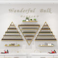 Wall Mounted Shelf Nail Polish Bottle Display Rack, Triangular Essential Oil by Unknown