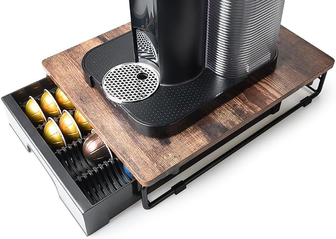 EVERIE Wooden Coffee Pod Storage Drawer Holder Compatible - Image 3