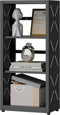 Narrow Bookshelf, 3 Tier Bookcase, Home Office Bookcase Shelf Storage Organizer by Steeloong