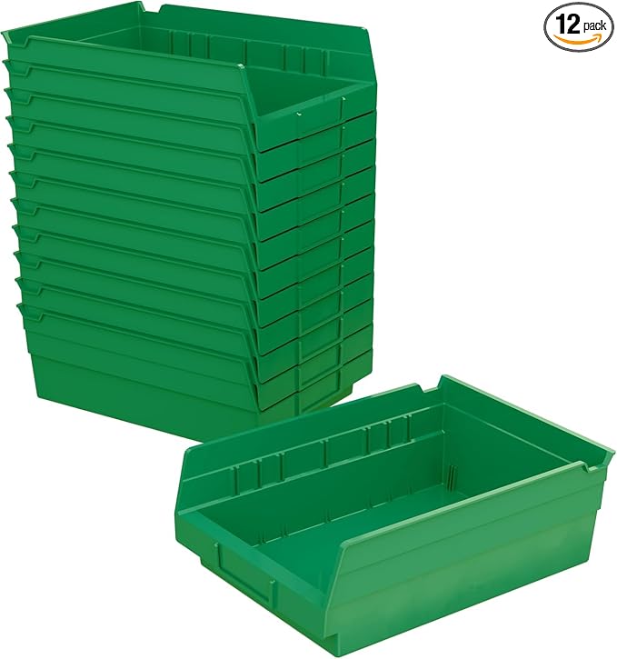 Akro-Mils 30150 Plastic Shelf Bins, Heavy Duty Storage Bins by Akro-Mils
