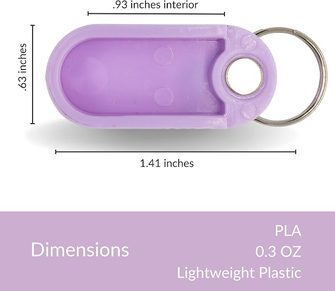 Keychain Pill Holder Single Pack – Lightweight Magnetic Pill Organizer - Image 5