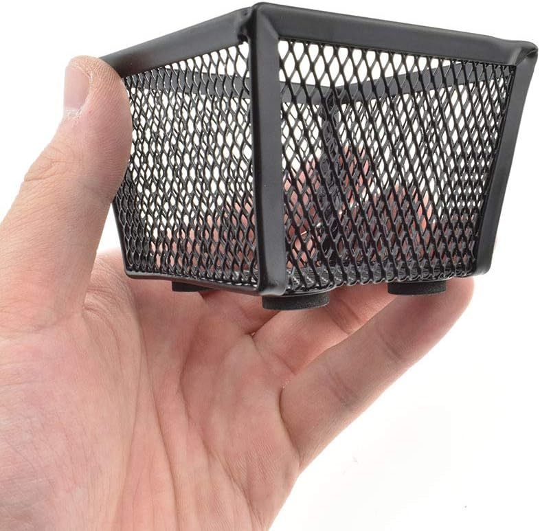HAHIYO Stackable Paper Clip Mesh Holder cup 2.2" Height 2 Pack Black