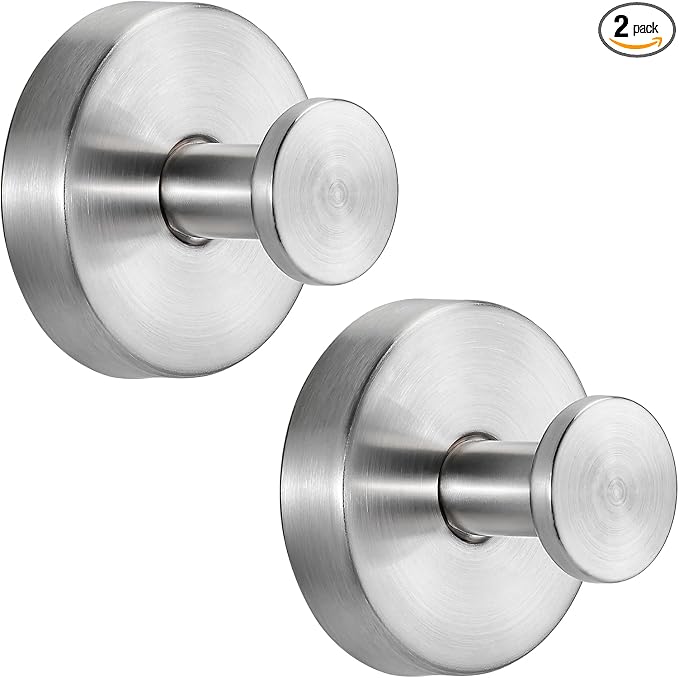 Suction Cup Hooks for Shower No-Drill Bathroom Hooks for Towels, Loofah by Fenas