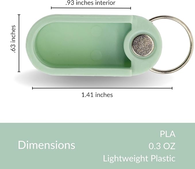 Keychain Pill Holder Single Pack – Lightweight Magnetic Pill Organizer - Image 5