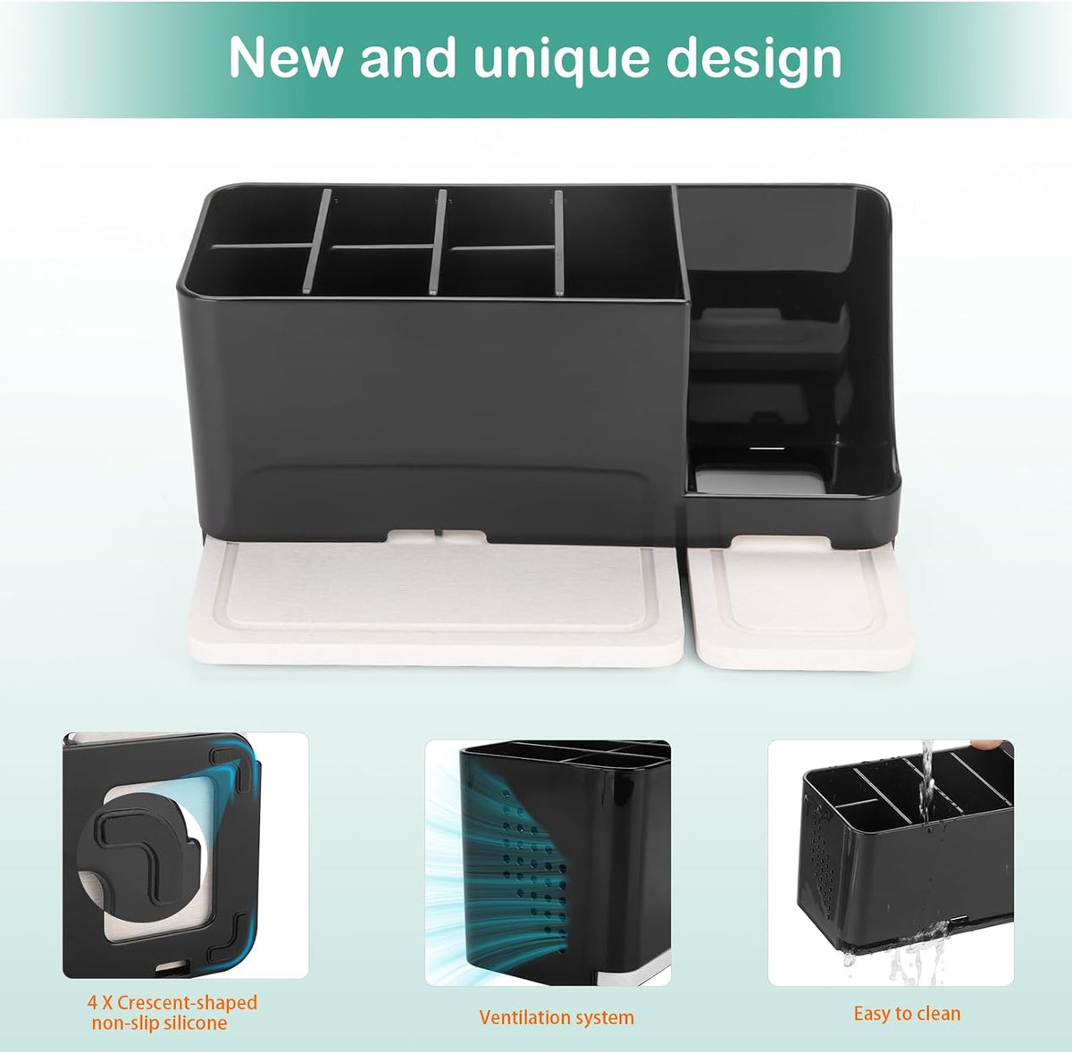 YONGAIJIA Toothbrush Holders for Bathrooms with 8 Slot Organizer