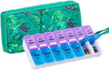 Weekly 7 Day Pill Organizer Case 2 Times a Day, Large Portable Pill Box 7 Day by zumd