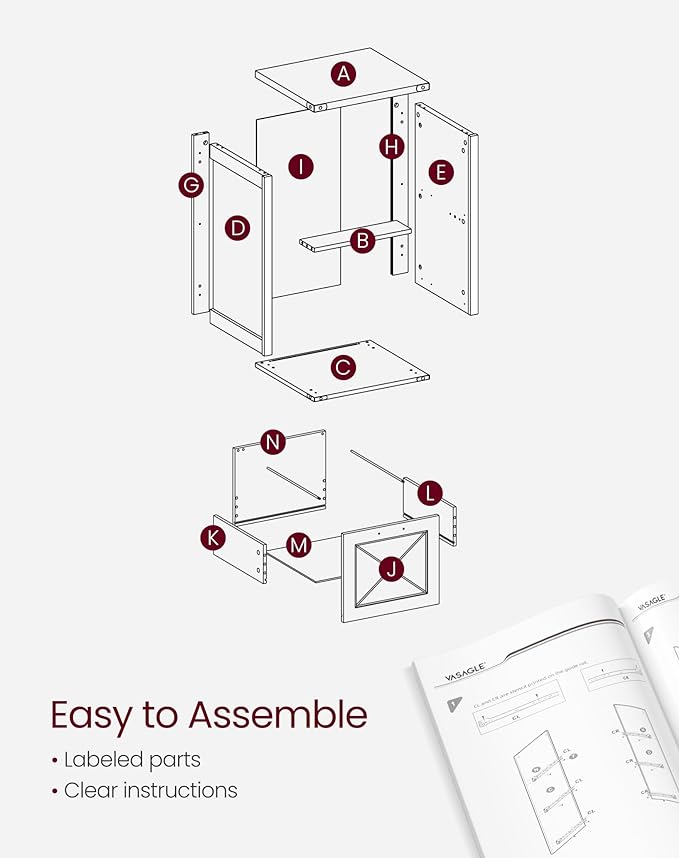 VASAGLE File Cabinet, Filing Cabinet - Image 9