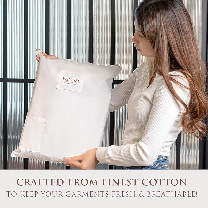 Cashmere Sweater Storage Bags | Pack of 4 |Breathable & Washable Sweater - Image 3
