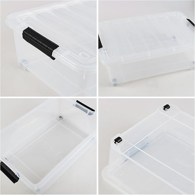 Gloreen 20 Quart Lidded Storage Bins - Image 6
