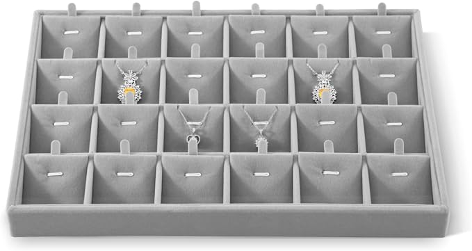 Stackable Jewelry Trays, Velvet Earring Box, Premium Necklace Box, Luxury by Yinbeini
