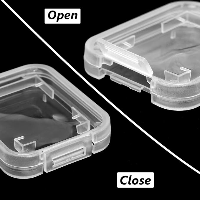 Transparent Standard SD SDHC Memory Card Case Holder Box Storage Boxes - Image 4