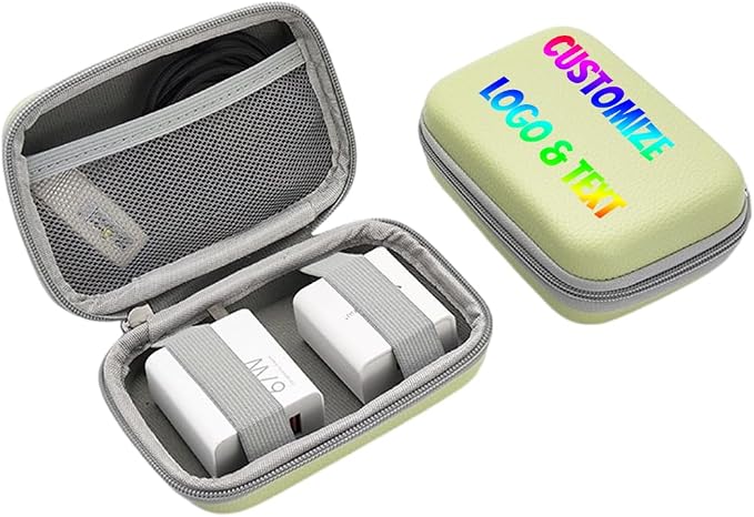 Custom Portable Protection Hard EVA Case – Personalized Logo/Text Travel Pouch by Unknown