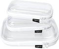 3 Pack Clear Hard Shell Zipper Case by Unknown