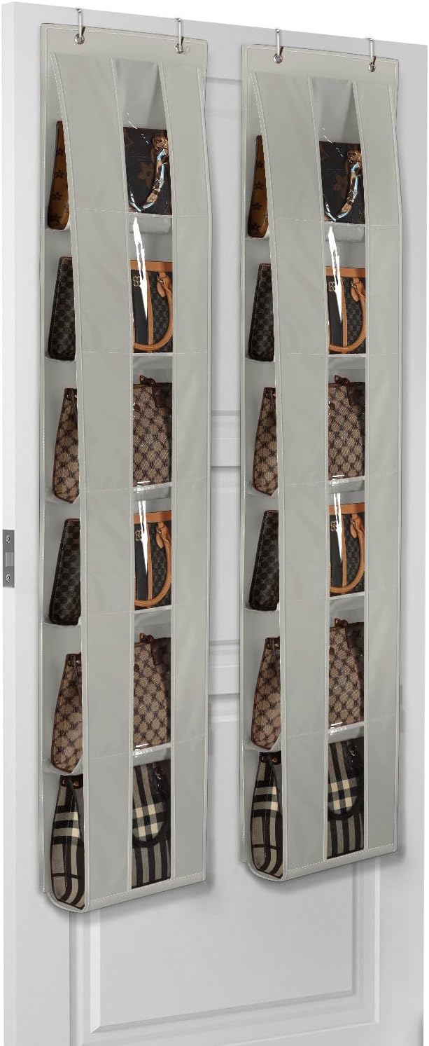 Lirex Over The Door Organizer, 2 Pack Handbag Storage by Lirex