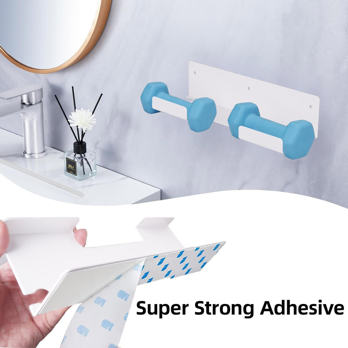 Straightener Holder, 2-Pack Stainless Steel Hair Tool Organizer, Hair