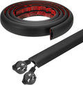 HARFINGTON 6ft Cord Cover Floor W0.6 x H0.33 Inner Channel PVC Hide Extension by HARFINGTON