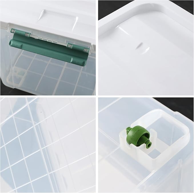 85 Quart Plastic Storage Bin, Stackable and Nestable Storage Boxes - Image 2