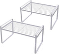 2 Pack Kitchen Cabinet Shelf Counter Organizer Rack Pantry Storage Bathroom by Shantton