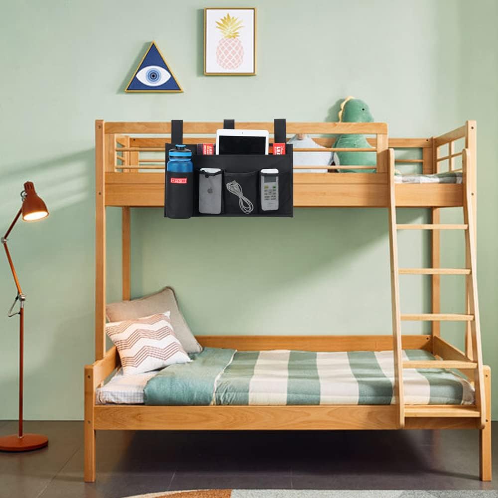 Zafit Hanging Bedside Caddy, Bedside Storage Organizer for Magazine