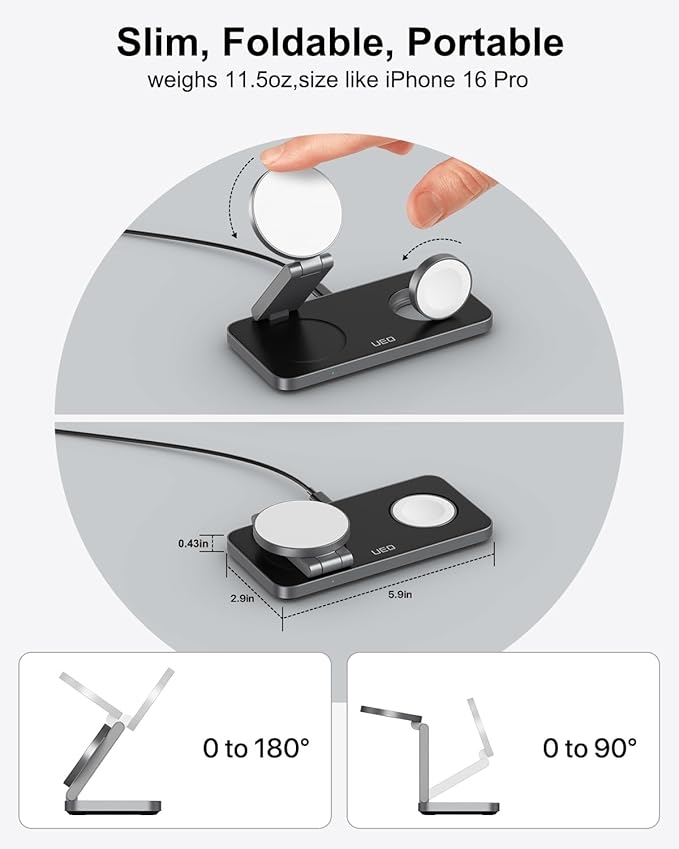 Foldable 3 in 1 Wireless Charging Station - Image 3