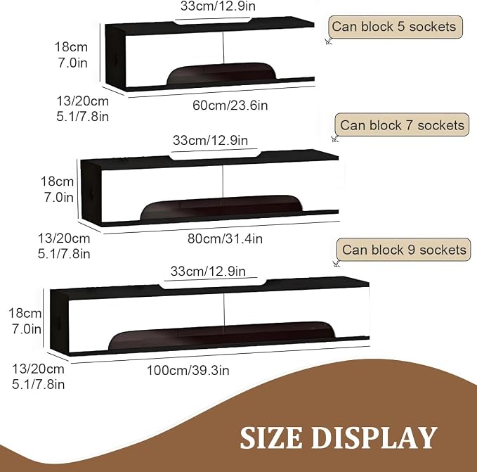 Wall Mounted WiFi Router Hidden Box Storage Cabinet, Router Shelf WiFi Box Hider - Image 4